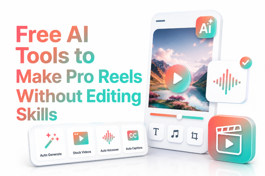Free AI Tools to Make Pro Reels Without Editing Skills